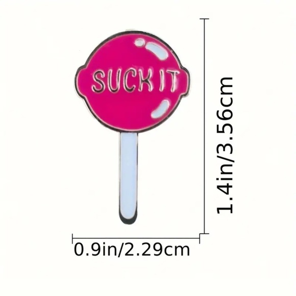 Suck it enamel pin - Picture 3 of 4